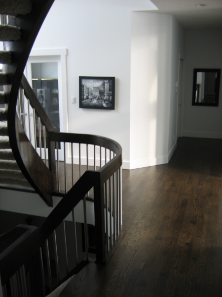 Site Finished Custom Stained White Oak