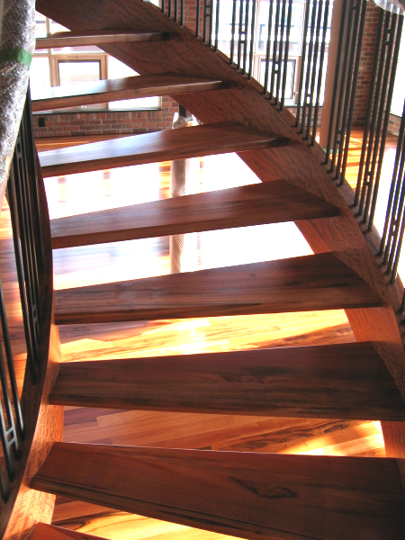 Site Finished Tigerwood Stairs