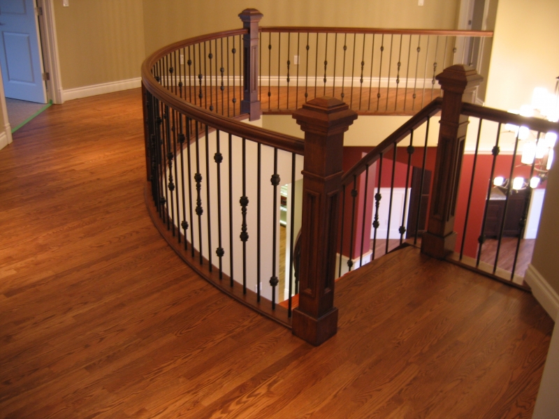 Refinished Red Oak Floor with Custom Stain